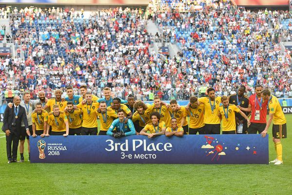 Церемония награждения бронзовыми медалями чемпионата мира по футболу (14 июля 2018). Санкт-Петербург - Sputnik Армения