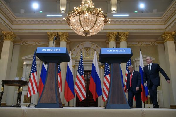 Совместная пресс-конференция президентов России и США Владимира Путина и Дональда Трампа (16 июля 2018). Хельсинки - Sputnik Армения