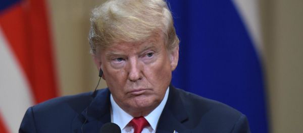 Президент США Дональд Трамп во время совместной пресс-конференции с президентом России Владимиром Путином (16 июля 2018). Хельсинки - Sputnik Արմենիա