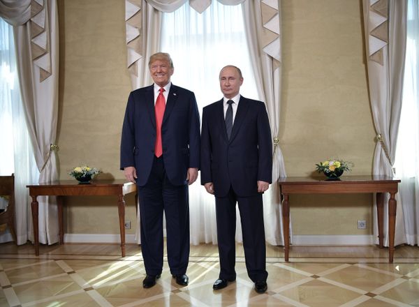 Встреча Президентов России и США Владимира Путина и Дональда Трампа в президентском дворце (16 июля 2018). Хельсинки - Sputnik Армения