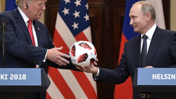 Совместная пресс-конференция президентов России и США Владимира Путина и Дональда Трампа (16 июля 2018). Хельсинки - Sputnik Армения