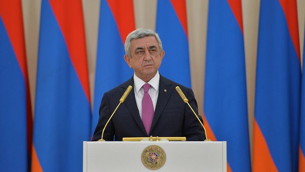 Президент Армении Серж Саргсян - Sputnik Армения