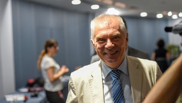 Глава представительства Еврокомиссии в Армении Петр Свитальский на презентации программы помощи (18 июля 2018). Еревaн - Sputnik Армения