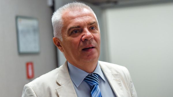 Глава представительства Еврокомиссии в Армении Петр Свитальский на презентации программы помощи (18 июля 2018). Еревaн - Sputnik Армения