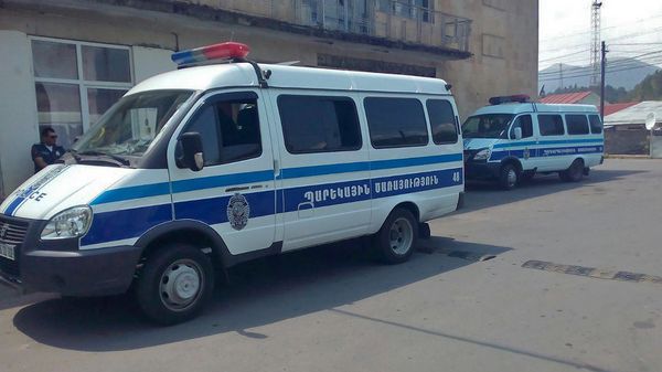 Полицейские автомобили в Дилижане - Sputnik Армения