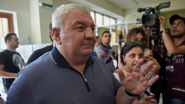 Юрий Хачатуров в здании суда Первой инстанции административного района Шенгавит (27 июля 2018). Еревaн - Sputnik Армения