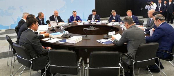 Заседание Евразийского межправительственного совета глав правительства стран ЕАЭС (27 июля 2018). Санкт-Петербург - Sputnik Արմենիա