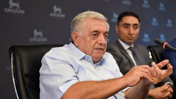 Адвокат Рубен Саакян во время пресс-конференции (28 июля 2018). Еревaн Адвокат Рубен Саакян во время пресс-конференции (28 июля 2018). Еревaн - Sputnik Արմենիա