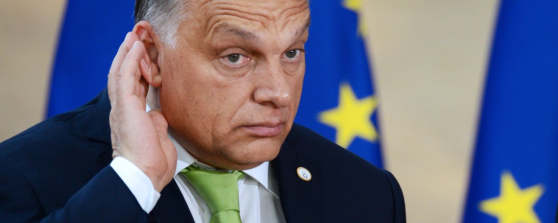 Премьер-министр Венгрии Виктор Орбан на саммите государств и правительств стран-участниц Европейского союза в Брюсселе. - Sputnik Армения, 1920, 29.09.2021
