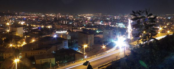 Ночная панорама Еревана - Sputnik Արմենիա