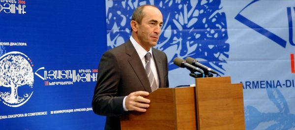 Второй президент Армении Роберт Кочарян на 3-й конференции Армения-Диаспора (сентябрь 2006). Еревaн - Sputnik Армения