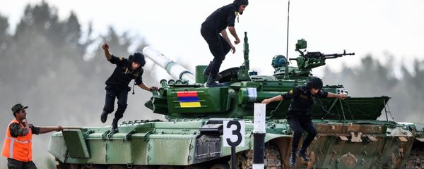 Танкисты армянской команды на Танковом биатлоне 2018 - Sputnik Արմենիա
