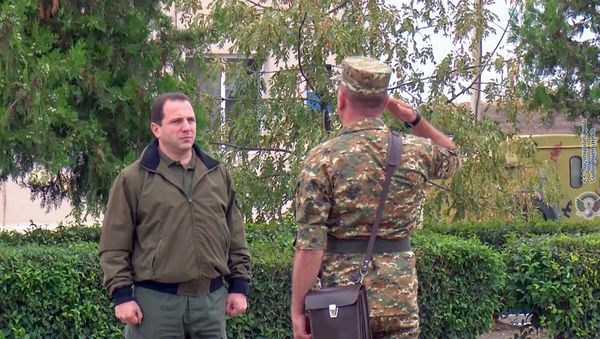 Рабочий визит министра обороны Армении Давида Тонояна в Карабах (13 августа 2018). - Sputnik Արմենիա