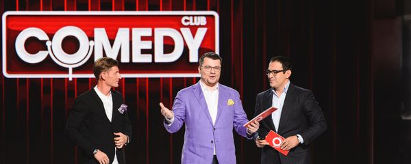 Павел Воля, Гарик Харламов и Гарик Мартиросян на сцене Comedy Club - Sputnik Армения