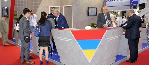 Стенд военно-промышленного комитета МО РА на международном военно-техническом форуме «Армия-2018» (22 августа 2018). Москвa Стенд военно-промышленного комитета МО РА на международном военно-техническом форуме «Армия-2018» (22 августа 2018). Москвa - Sputnik Армения