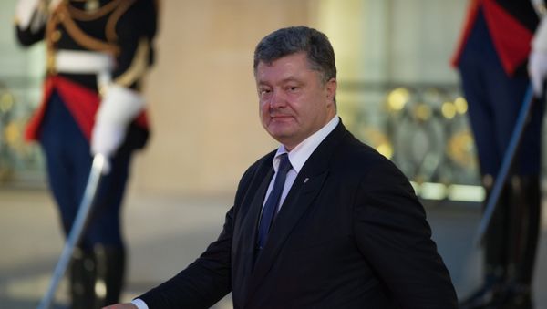 Президент Украины Петр Порошенко после окончания встречи лидеров Нормандской четверки в Париже Президент Украины Петр Порошенко после окончания встречи лидеров Нормандской четверки в Париже - Sputnik Армения