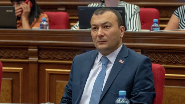 Депутат от фракции Царукян Ваге Энфиаджян на внеочередном заседании НС (28 августа 2018). Еревaн - Sputnik Армения