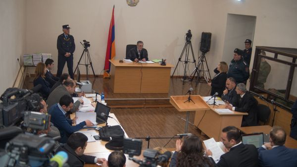 Заседание по делу об убийстве семьи Аветисян российским военнослужащим Валерием Пермяковым - Sputnik Армения