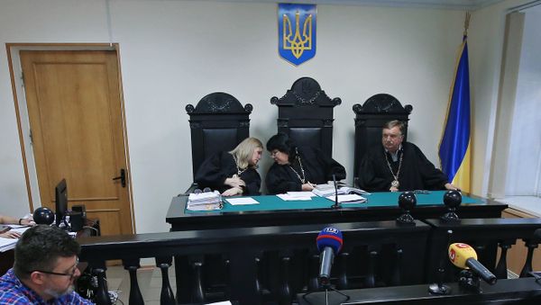 Зал апелляционного суда Херсонской области, где рассматривается апелляция на арест руководителя портала РИА Новости Украина Кирилла Вышинского (6 августа 2018). Украина - Sputnik Армения