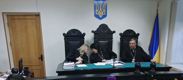 Зал апелляционного суда Херсонской области, где рассматривается апелляция на арест руководителя портала РИА Новости Украина Кирилла Вышинского (6 августа 2018). Украина - Sputnik Արմենիա
