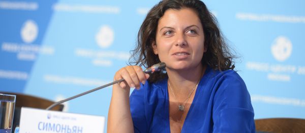 Главный редактор телеканала RT и МИА Россия сегодня Маргарита Симоньян во время видеоконференции с журналистами (12 июля 2018). Москвa - Sputnik Армения
