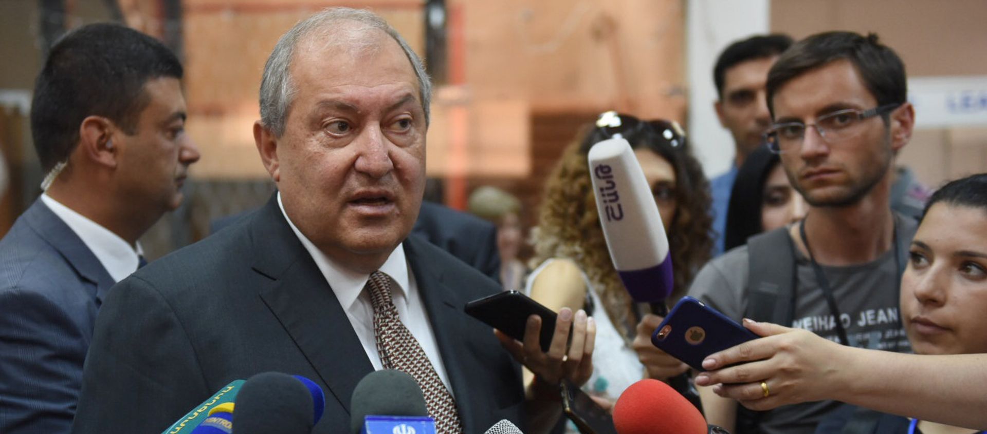 Президент Армении Армен Саркисян на выставке Armenia EXPO 2018 (7 сентября 2018). Ереван - Sputnik Արմենիա, 1920, 25.03.2021