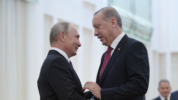 Президент РФ Владимир Путин и президент Турции Реджеп Тайип Эрдоган  - Sputnik Армения