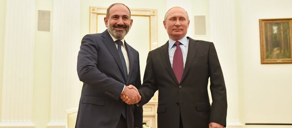 Встреча премьер-министра Армении Никола Пашиняна и президента России Владимира Путина (8 срнтября 2018). Москвa - Sputnik Армения