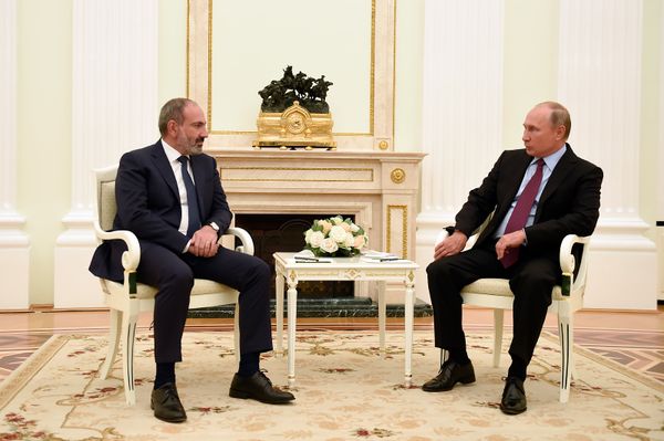 Встреча премьер-министра Армении Никола Пашиняна и президента России Владимира Путина (8 сентября 2018). Москвa - Sputnik Армения