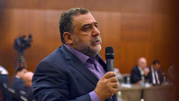 Рубен Варданян во время встречи премьер-министра Армении Никола Пашиняна с армянскими предпринимателями (8 сентября 2018). Москвa - Sputnik Армения