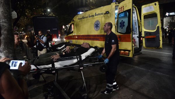 Пострадавшие во время беспорядков в греческих Салониках (8 сентября 2018) - Sputnik Արմենիա