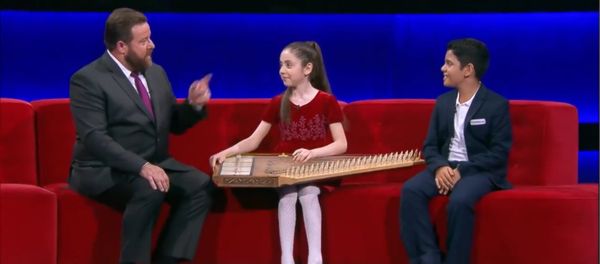 Кристине поразила аудиторию телепрограммы Little Big Shots игрой на каноне (армянский струнный музыкальный инструмент). - Sputnik Армения