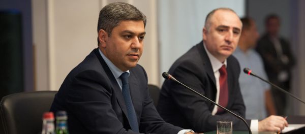 Пресс-конференция глав СНБ и ССС Артура Ванецяна и Сасуна Хачатряна (11 сентября 2018). Еревaн - Sputnik Արմենիա