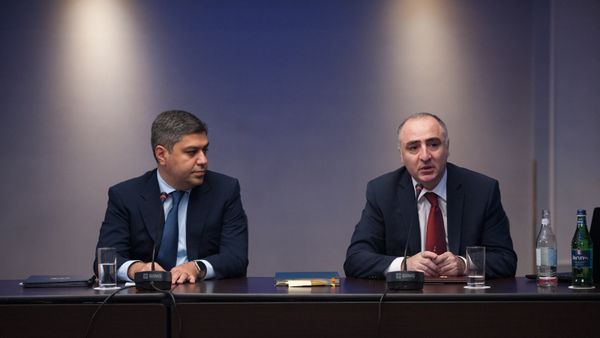 Пресс-конференция глав СНБ и ССС Артура Ванецяна и Сасуна Хачатряна (11 сентября 2018). Еревaн - Sputnik Армения