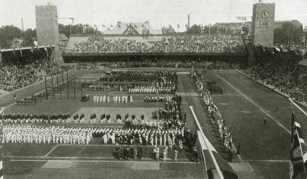 Страны-участницы на церемонии открытия Олимпийских игр 1912 года в Стокгольме - Sputnik Армения