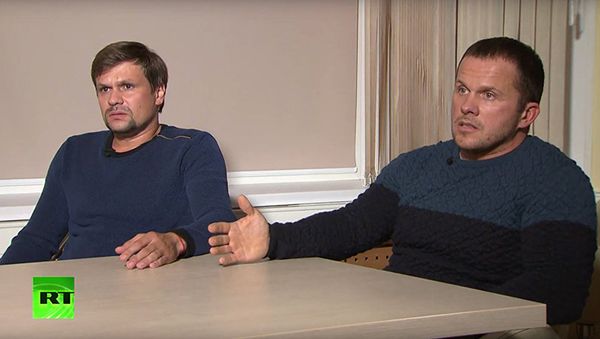Александр Петров и Руслан Боширов интервью с главном редактором МИА Россия сегодня и RT Маргарите Симоньян  РИА Новости - Sputnik Армения