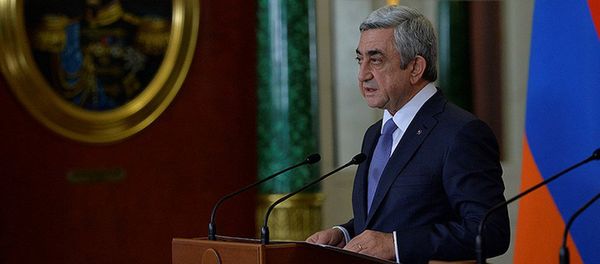 Президент Армении Серж Саргсян на саммите ОДКБ в Москве - Sputnik Արմենիա