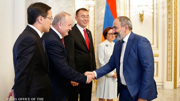 Премьер-министр Армении Никол Пашинян принял глав центральных банков стран-участниц ЕАЭС (17 сентября 2018). Еревaн - Sputnik Արմենիա