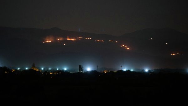 Пожар на склоне горы Арарат - Sputnik Армения