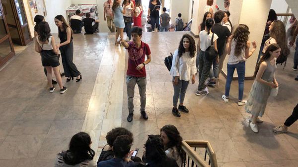 Акция протеста в гос.институте театра и кино (19 сентября 2018). Еревaн - Sputnik Արմենիա