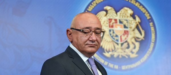 Председатель ЦИК Армении Тигран Мукучян в день выборов совета старейшин Еревана (23 сентября 2018). Еревaн - Sputnik Армения