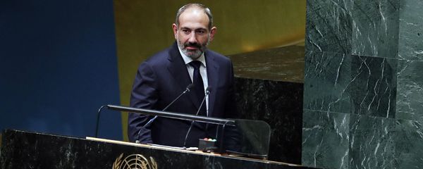 Премьер-министр Армении Никол Пашинян на заседании ГА ООН - Sputnik Армения