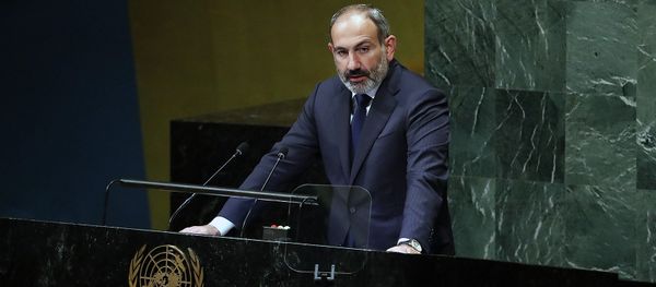 Премьер-министр Армении Никол Пашинян на заседании ГА ООН - Sputnik Արմենիա