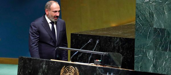 Выступление премьер-министра Армении Никола Пашиняна на Генеральной ассамблее ООН (25 сентября 2018). Нью-Йорк Выступление премьер-министра Армении Никола Пашиняна на Генеральной ассамблее ООН (25 сентября 2018). Нью-Йорк - Sputnik Армения