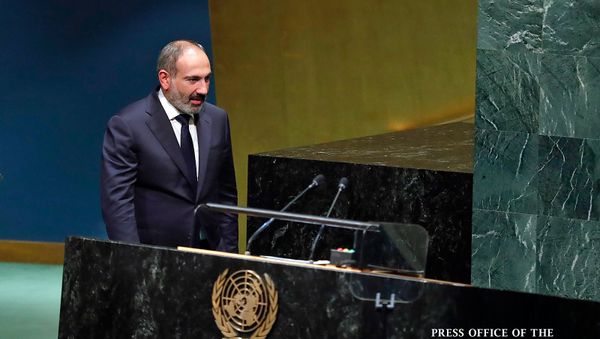 Выступление премьер-министра Армении Никола Пашиняна на Генеральной ассамблее ООН (25 сентября 2018). Нью-Йорк - Sputnik Армения