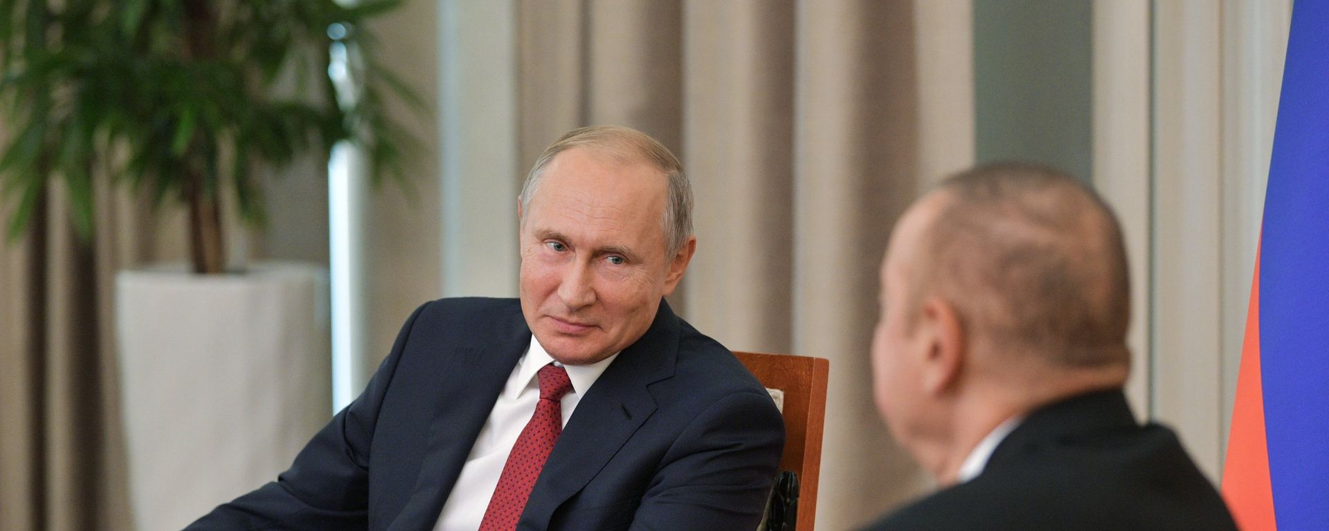 Встреча президентов России и Азербайджана Владимира Путина и Ильхама Алиева (27 сентября 2018). Бакy - Sputnik Армения, 1920, 23.02.2022