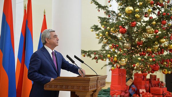 Президент Армении Серж Саргсян - Sputnik Արմենիա