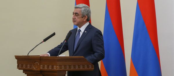 Президент Армении Серж Саргсян - Sputnik Արմենիա