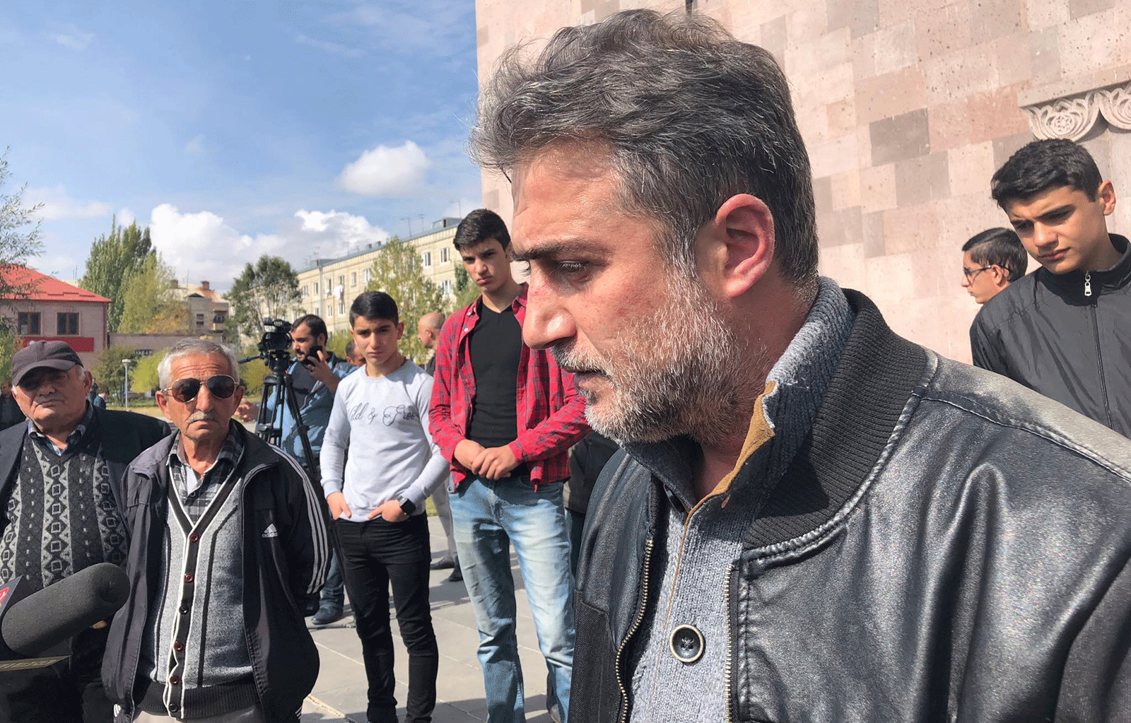 Акция протеста родственников недавно скончавшегося военнослужащего Геворга Казаряна - Sputnik Արմենիա