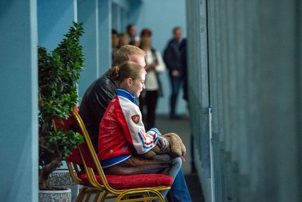 Выступление одиночниц на юниорской серии Гран-при по фигурному катанию (12 октября 2018). Еревaн - Sputnik Армения